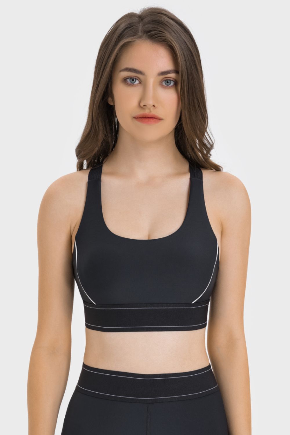 Millennia Contrast Sports Bra - cas7m