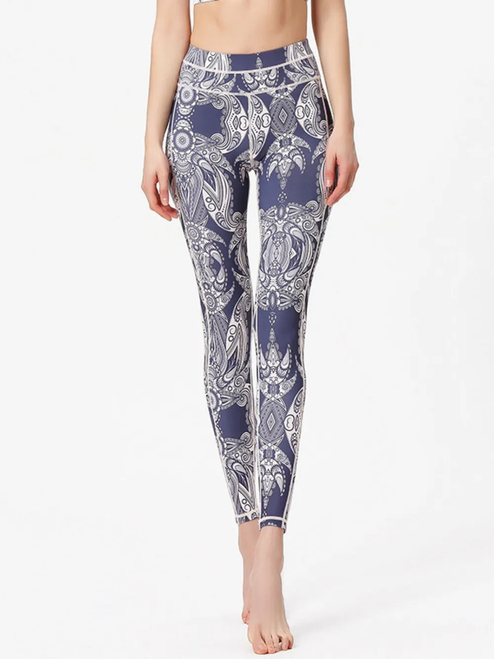 Ultra-Stretch Basic Yoga Pants - Polyester Spandex Blend - cas7m