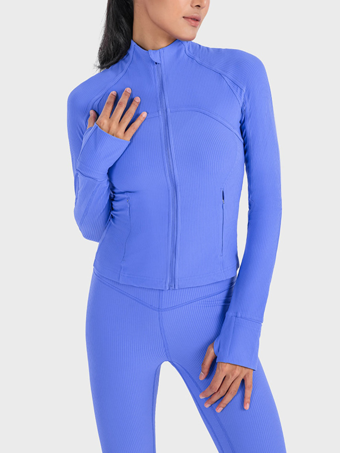 Millennia Zip-Up Long Sleeve Sports Jacket - cas7m
