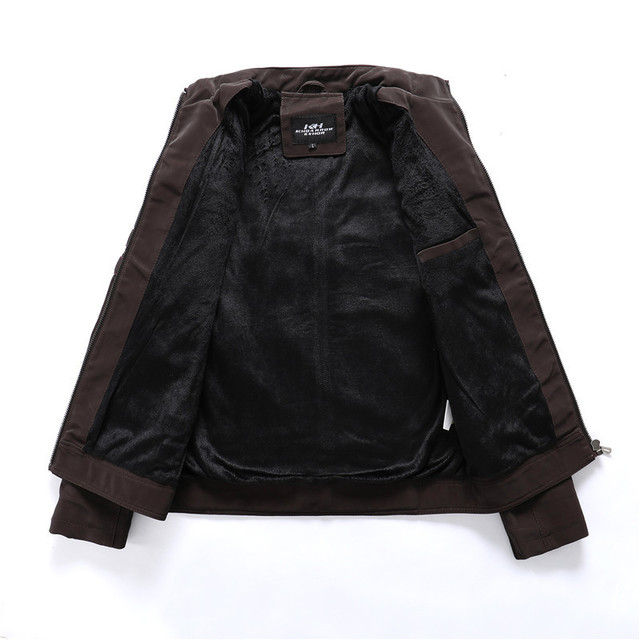 Men Leather Jacket - cas7m