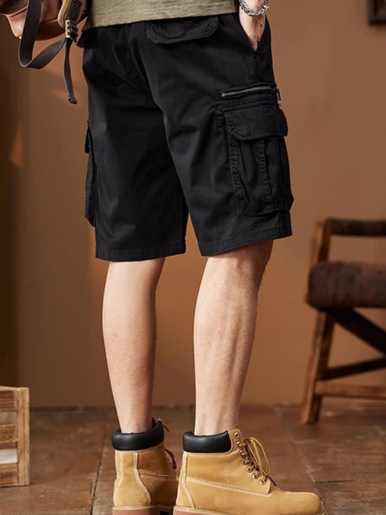 Men's Plus Size Casual Cargo Shorts - cas7m