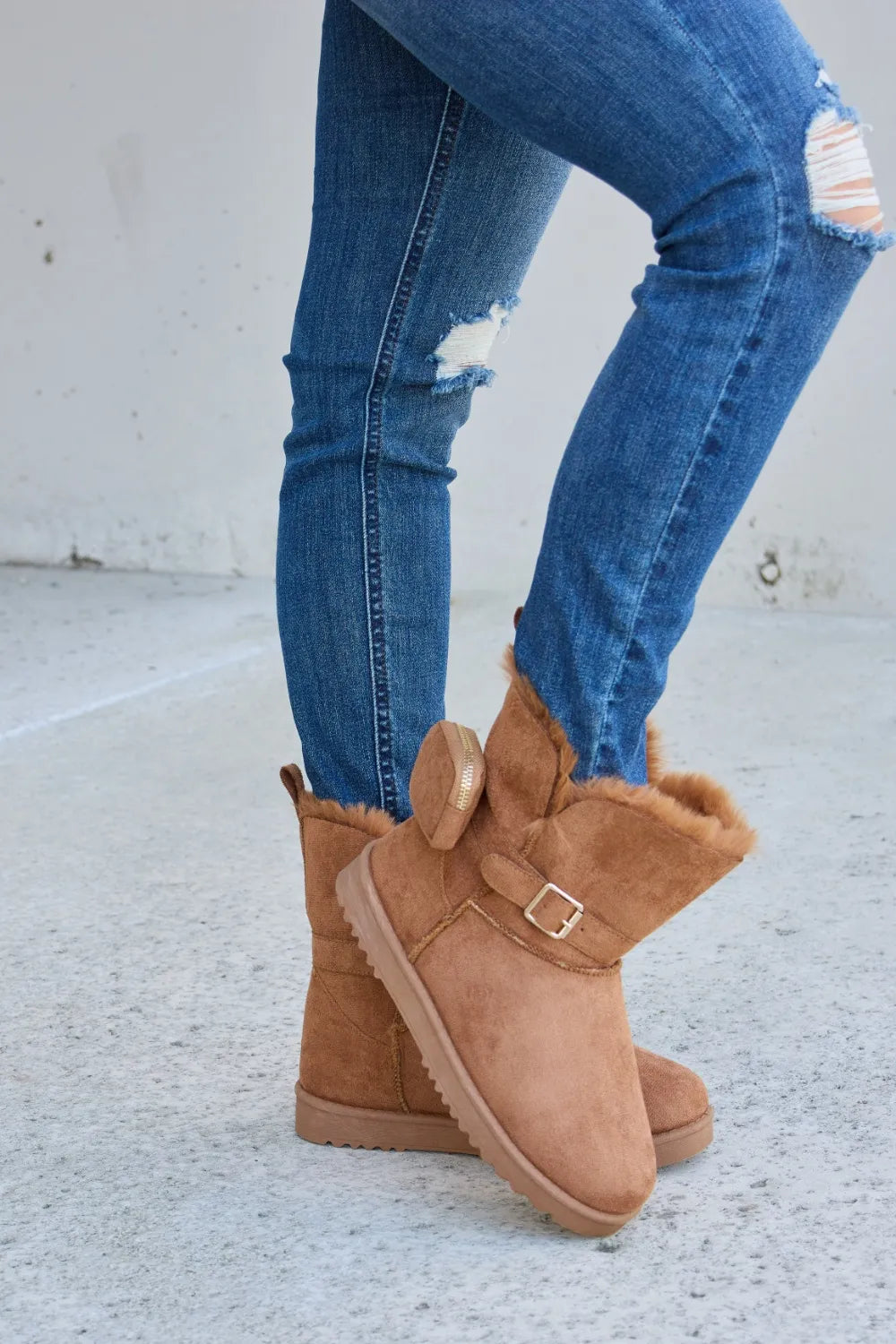 Forever Link Plush Thermal Flat Boots - cas7m