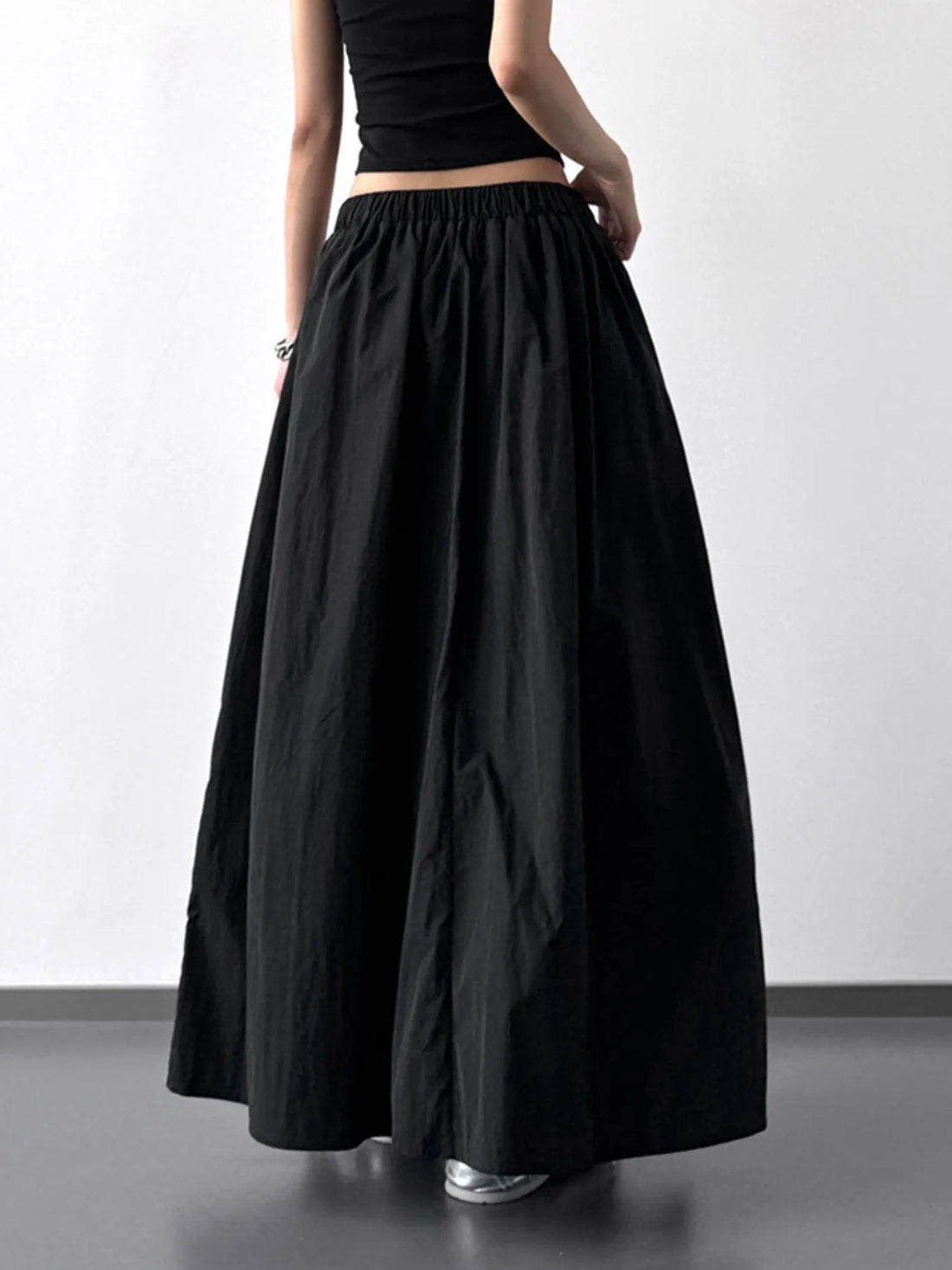 Pleated Maxi Skirt - cas7m