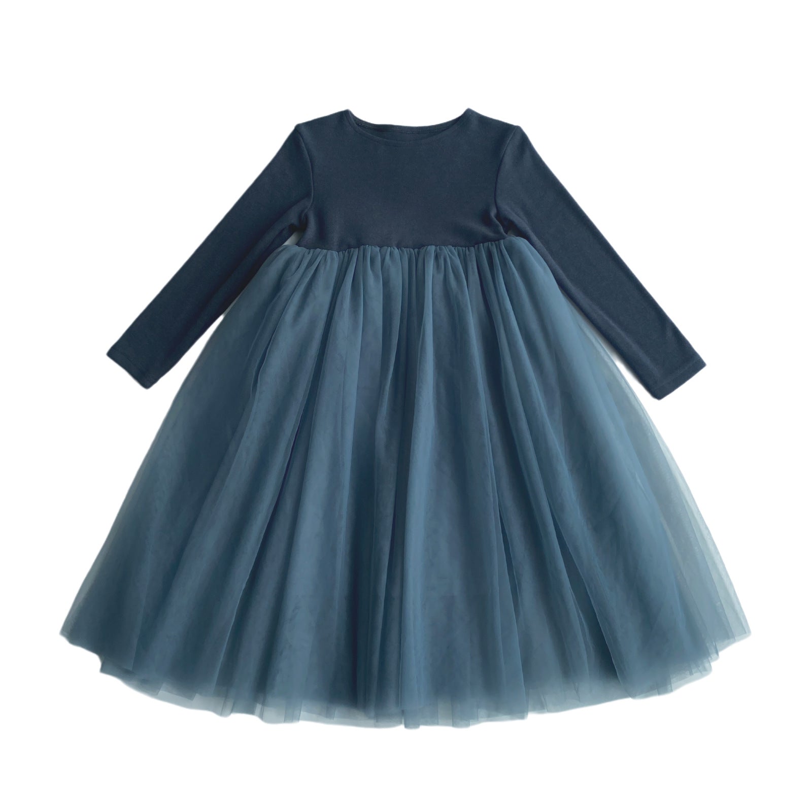 Soft Skin-friendly Long Sleeve Tulle Tutu Princess Dress - cas7m