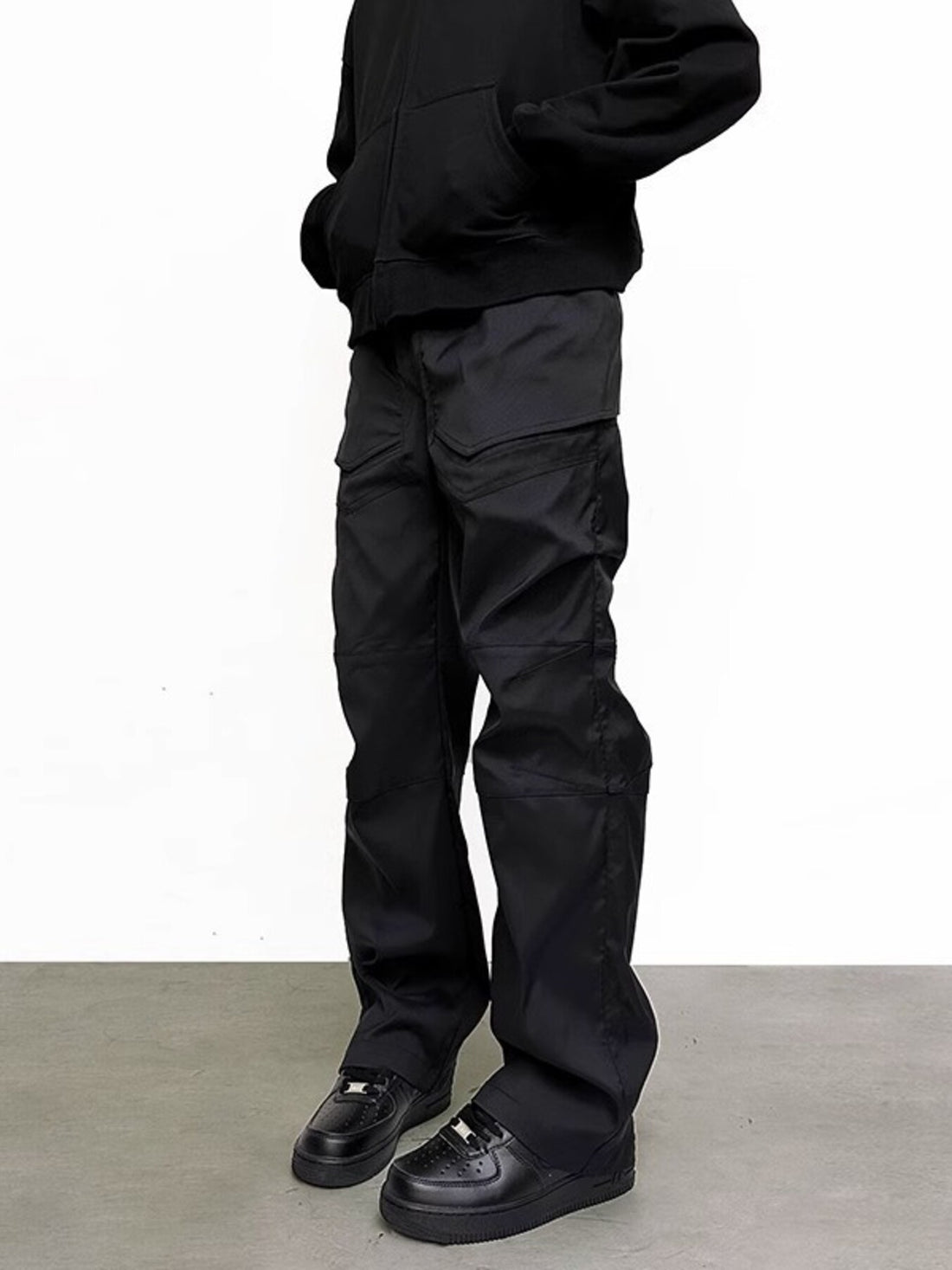 Men's Plus Size Slim Fit Pants with Pockets - cas7m