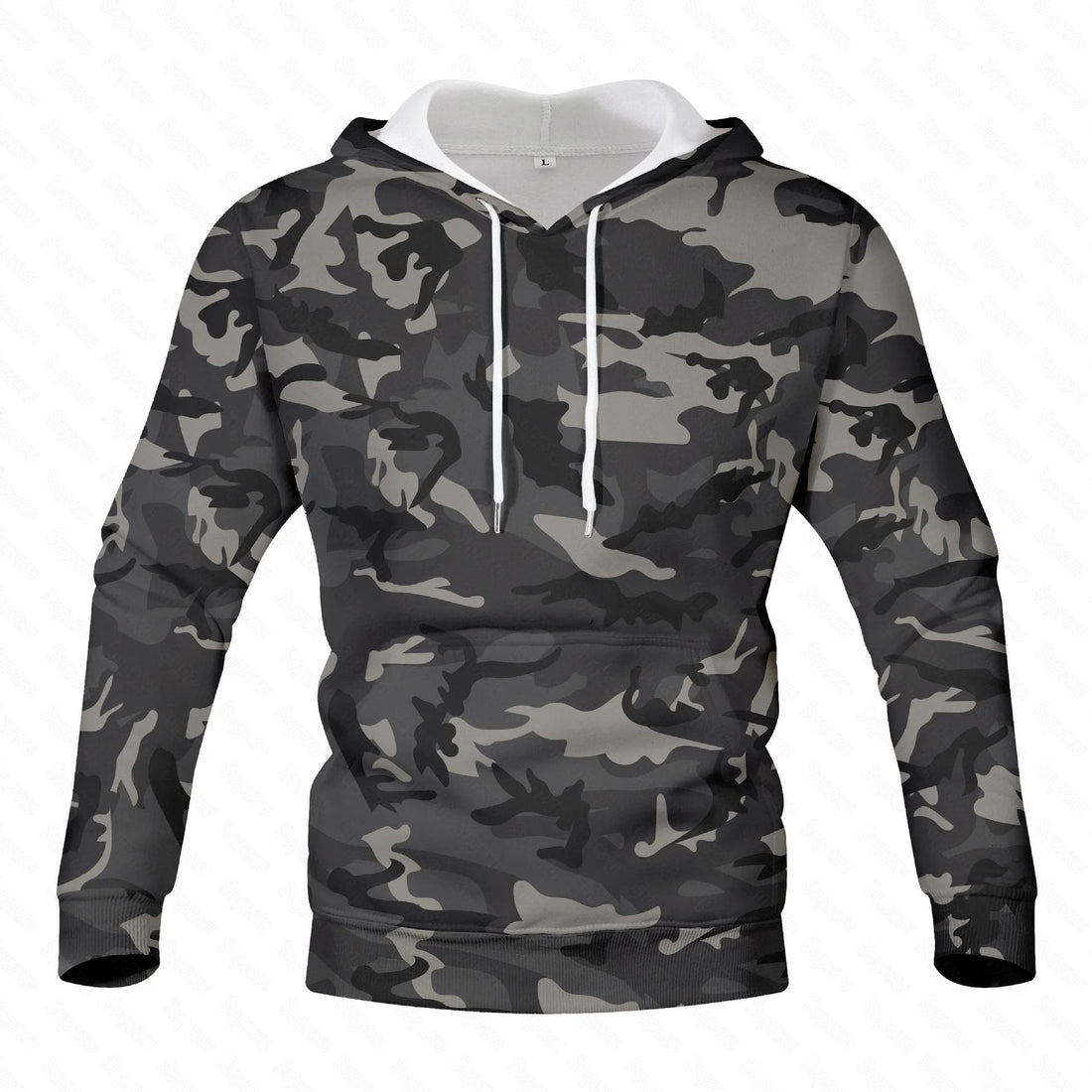3D Printed Camouflage Hooded Hoodie - cas7m