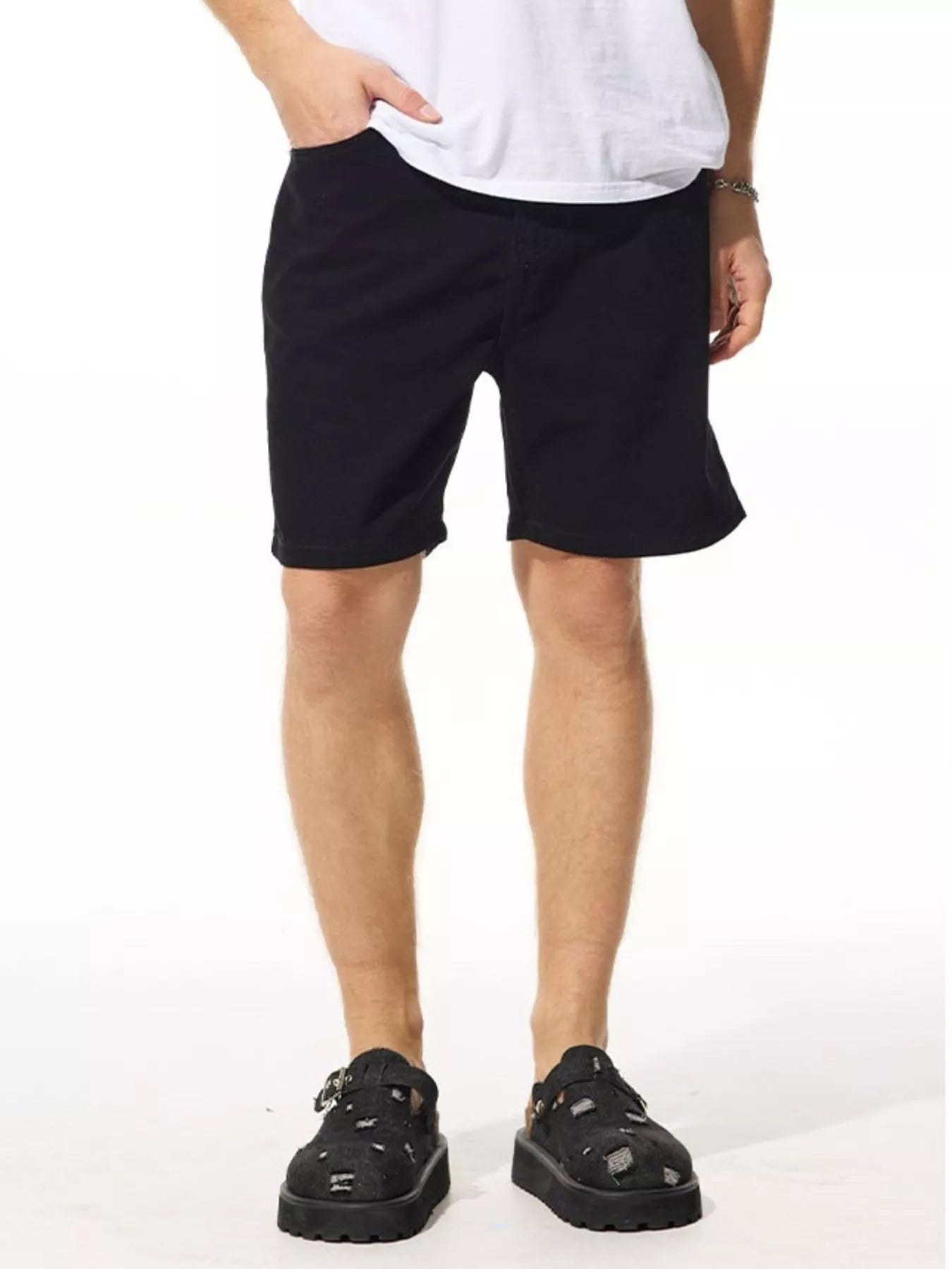 Men's Loose Fit Denim Shorts - cas7m