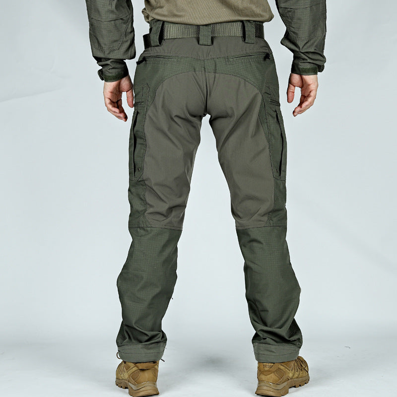 P40 Tactical Knee Pads Men Trousers Outdoor Training Military Fans Wear-resistant Breathable Multi-pocket - cas7m