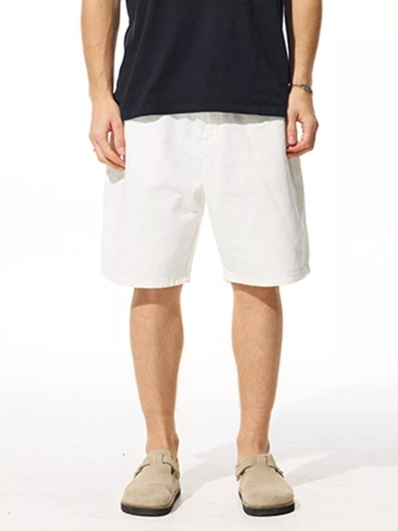 Men's Loose Fit Denim Shorts - cas7m