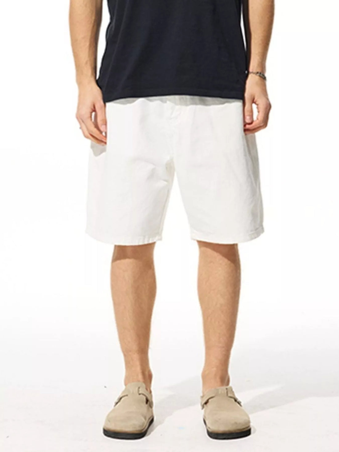 Men's Loose Fit Denim Shorts - cas7m
