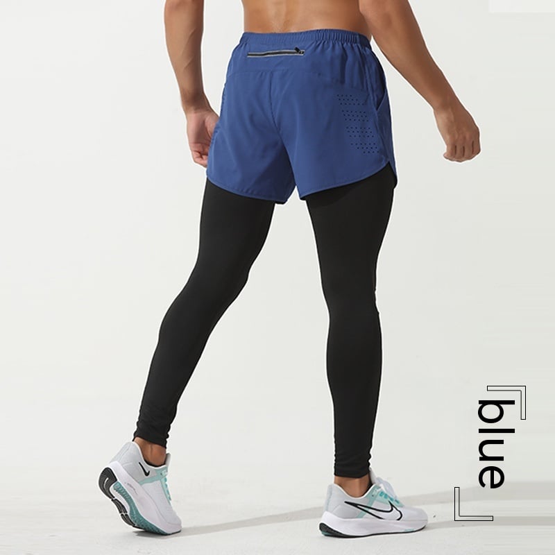 Men's Quick Dry Elastic Fitness Running Pants - cas7m