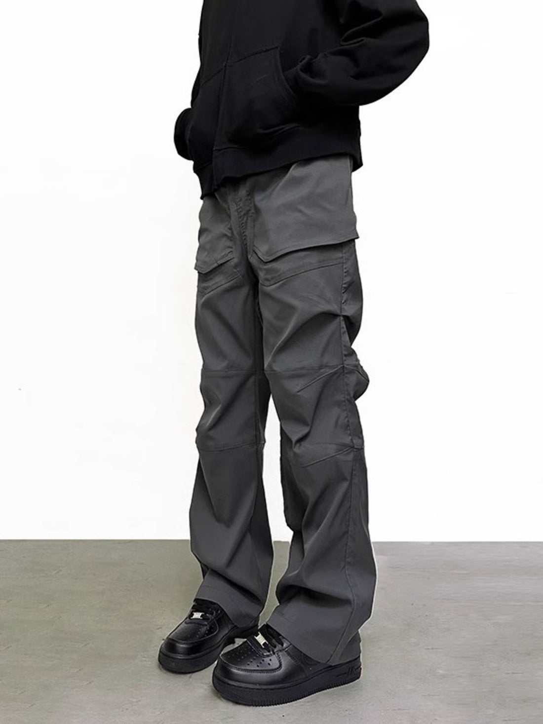 Men's Plus Size Slim Fit Pants with Pockets - cas7m