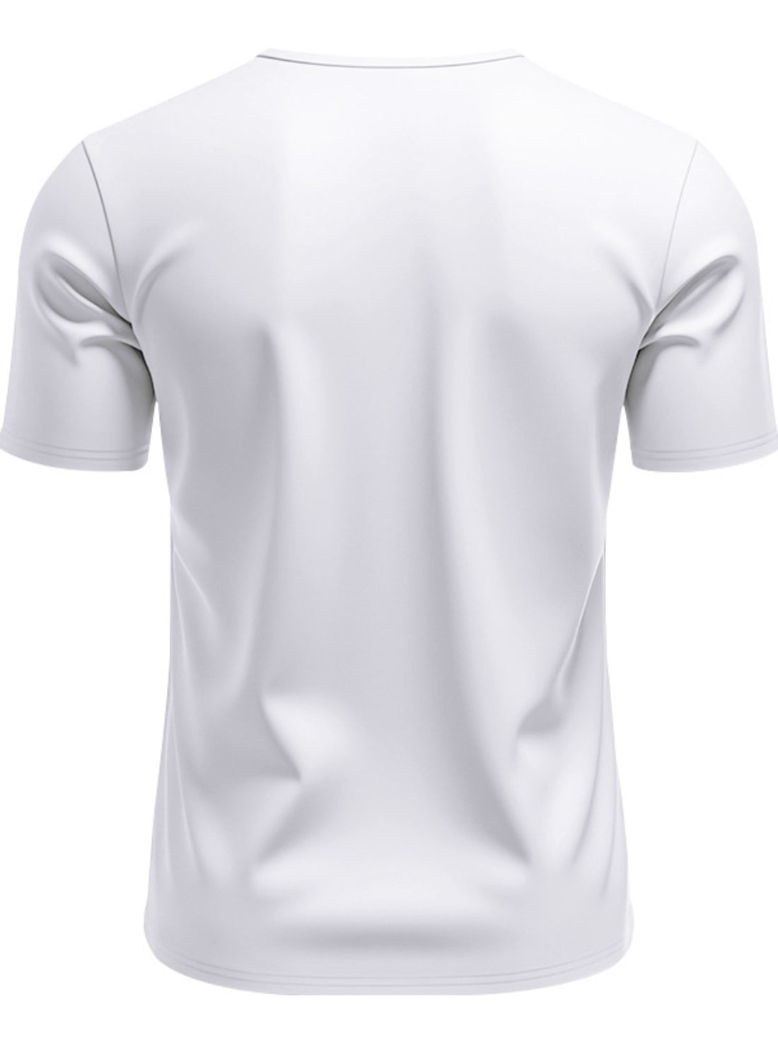 Men's Full Size V-Neck Short Sleeve T-Shirt and Shorts Set Plus Size - cas7m