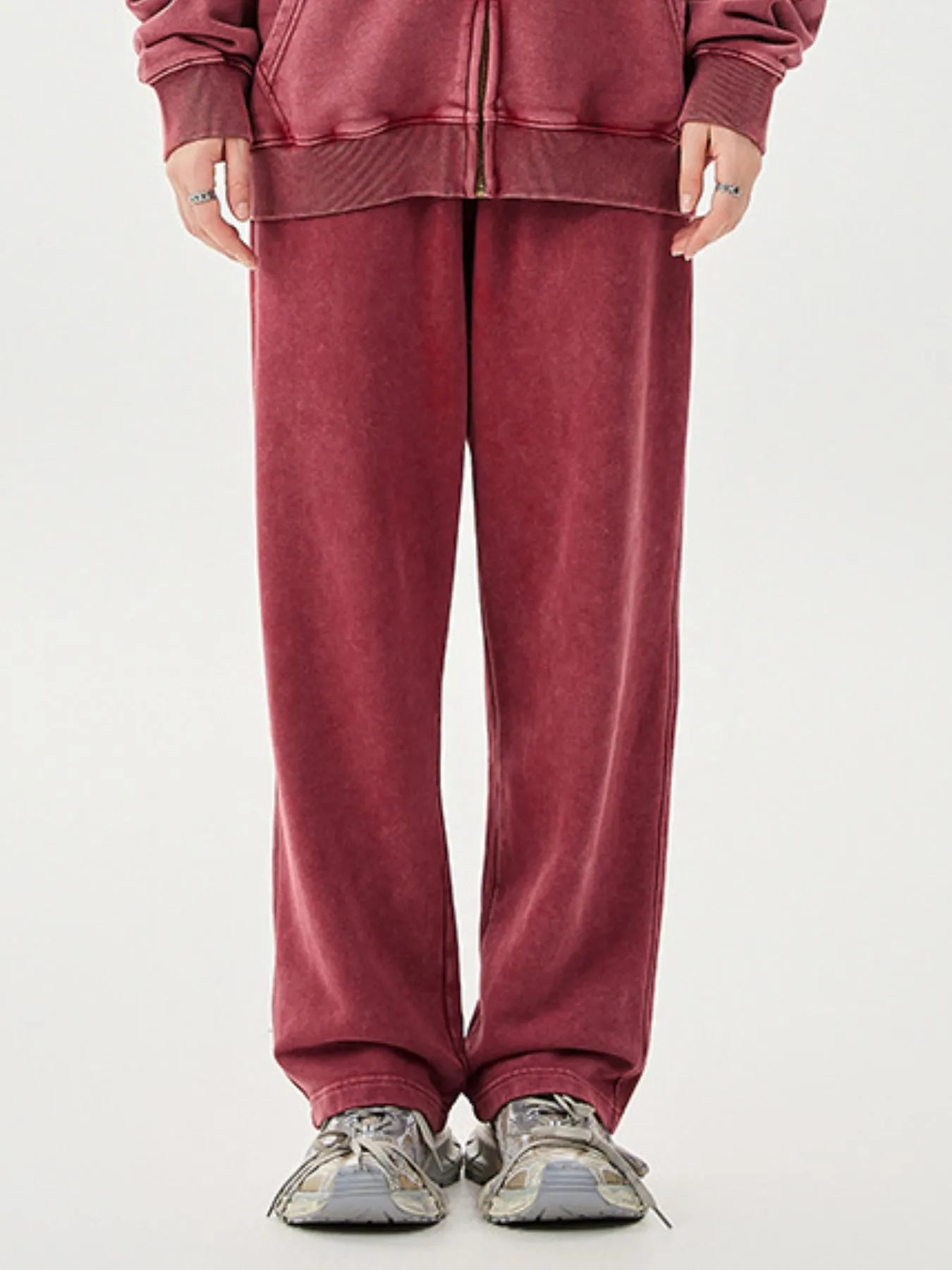 Men's Washed Relaxed Fit Sweatpants - cas7m