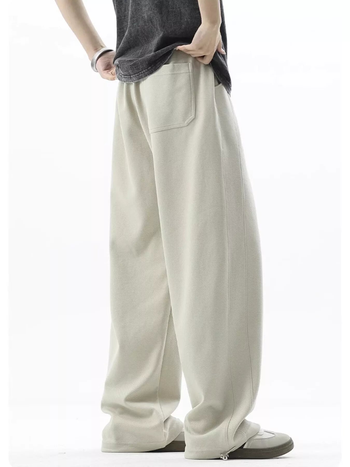 Men's Plus Size Loose Fit Drawstring Sweatpants - cas7m