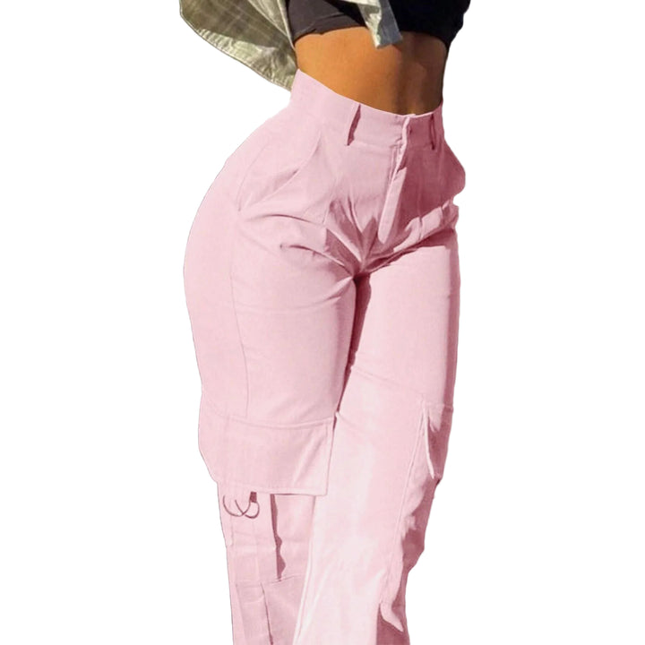 Multi-Pocket Workwear Straight-leg Trousers - cas7m