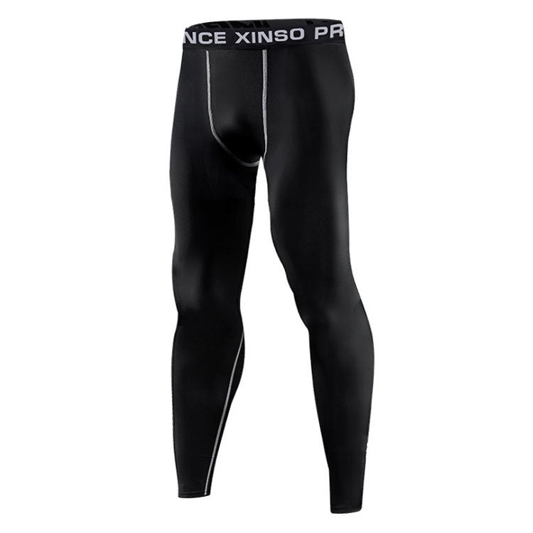 Men's High Elastic Quick Dry Fitness Pants - cas7m
