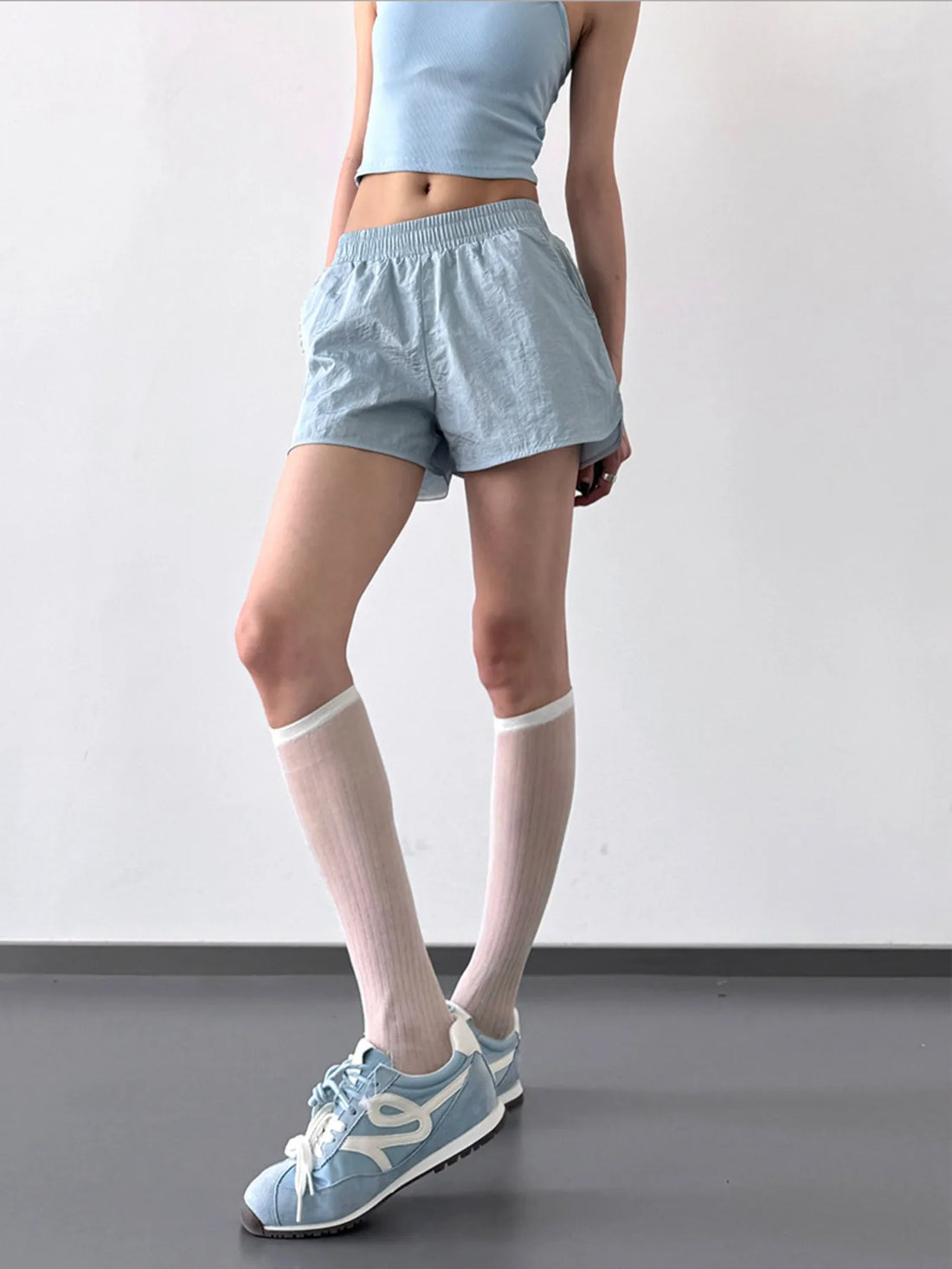 Elastic Waist Active Shorts - cas7m