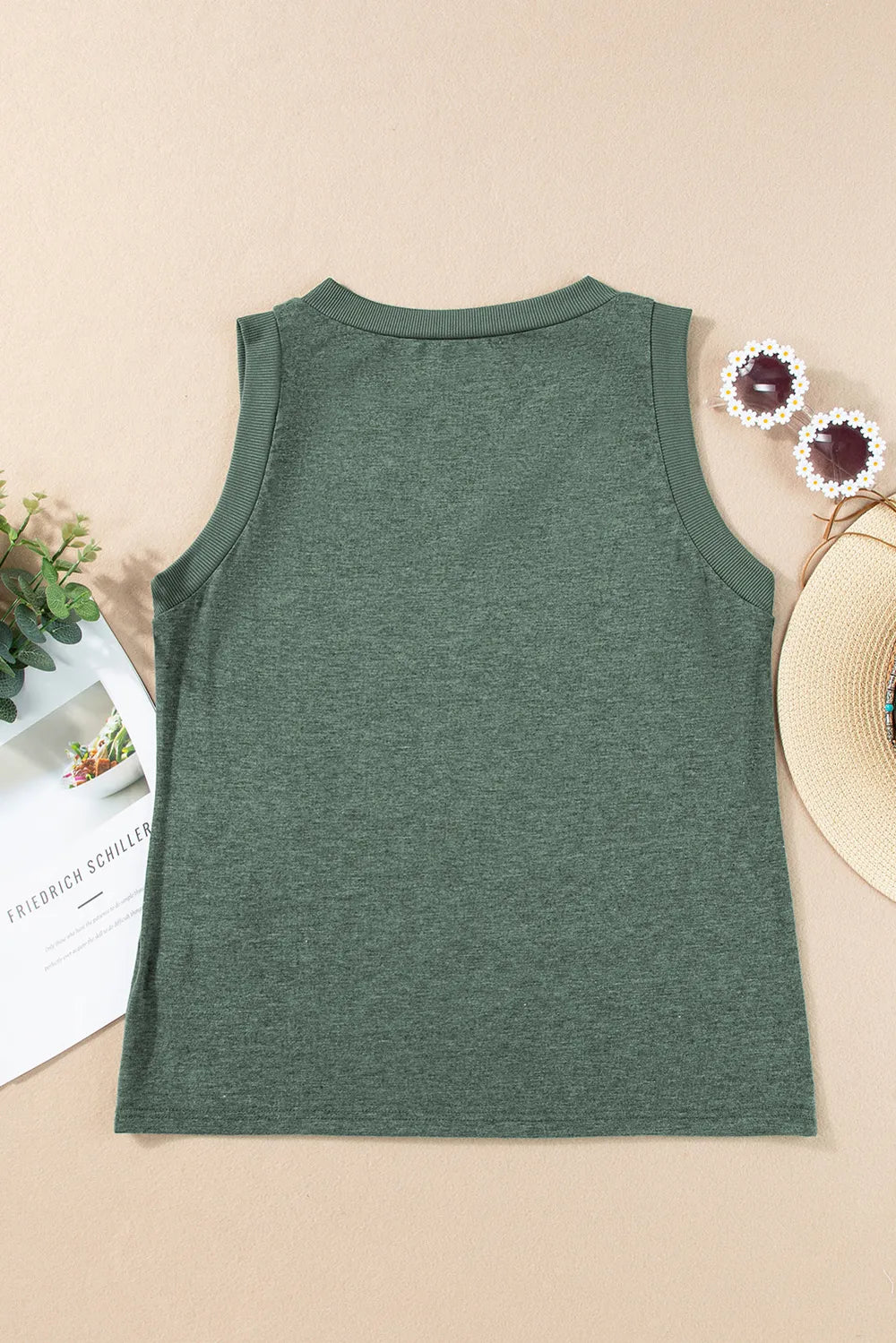 US Flag V-Neck Tank - cas7m