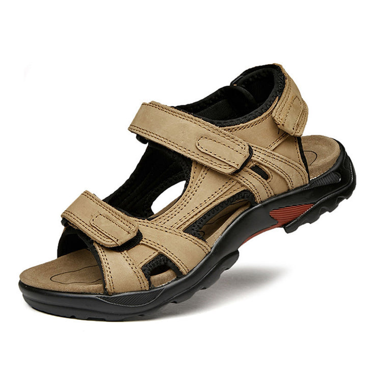 Outdoor Sandals Beach Leather Roman Sandals - cas7m