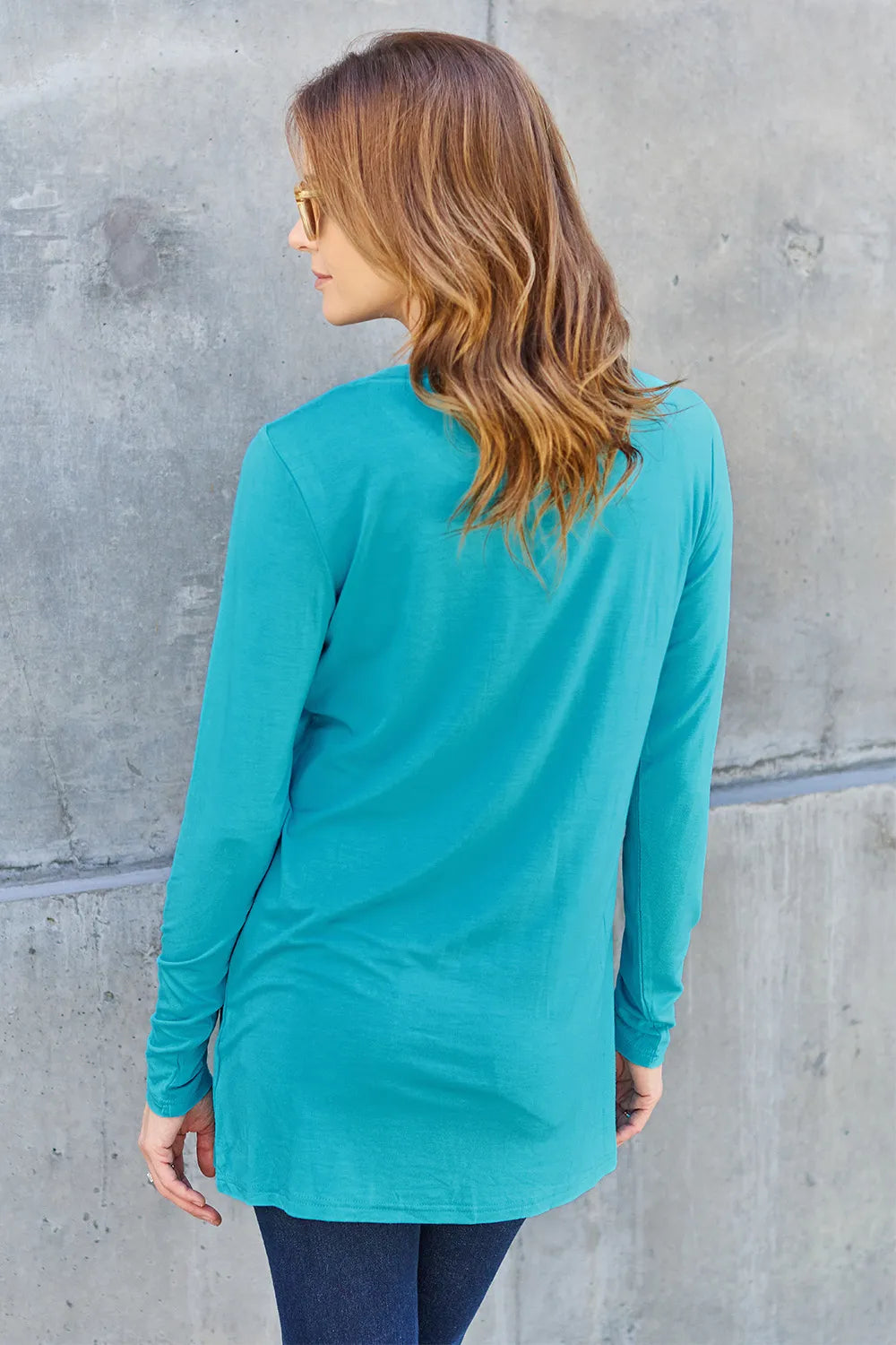 Basic Bae Full Size Round Neck Long Sleeve Top - cas7m