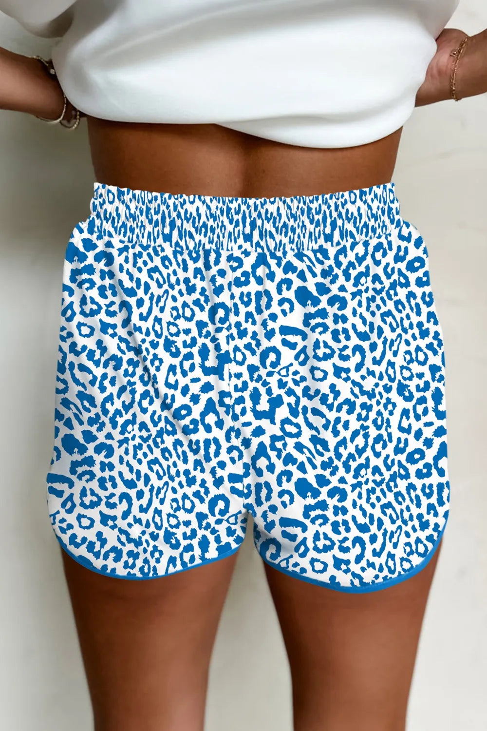 Drawstring Comfort Shorts: Stretchy Polyester-Blend, Easy Care - cas7m