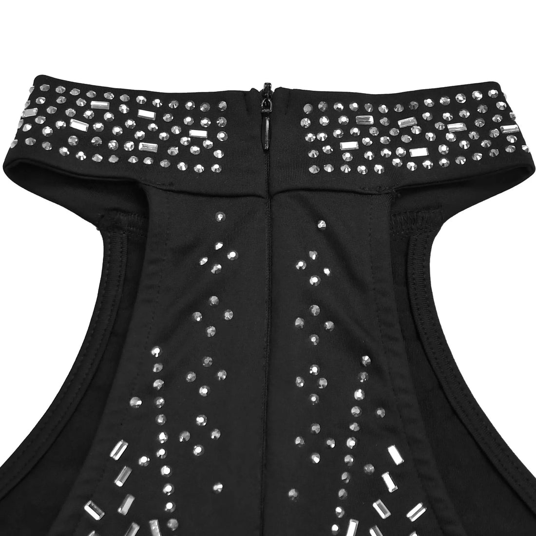 Sparkling Rhinestone Cutout Jumpsuit - cas7m