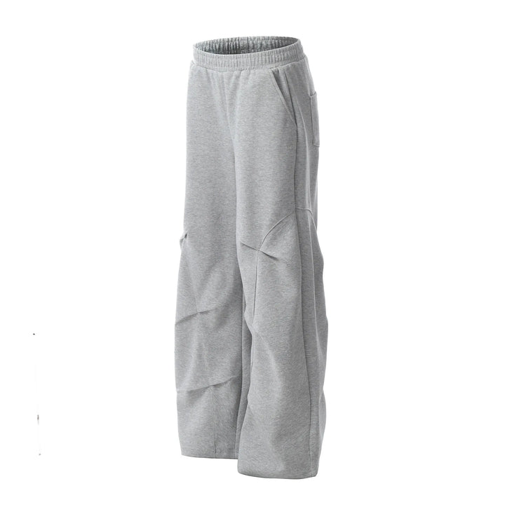 Men's Elastic Waist Wide Leg Sweatpants - cas7m