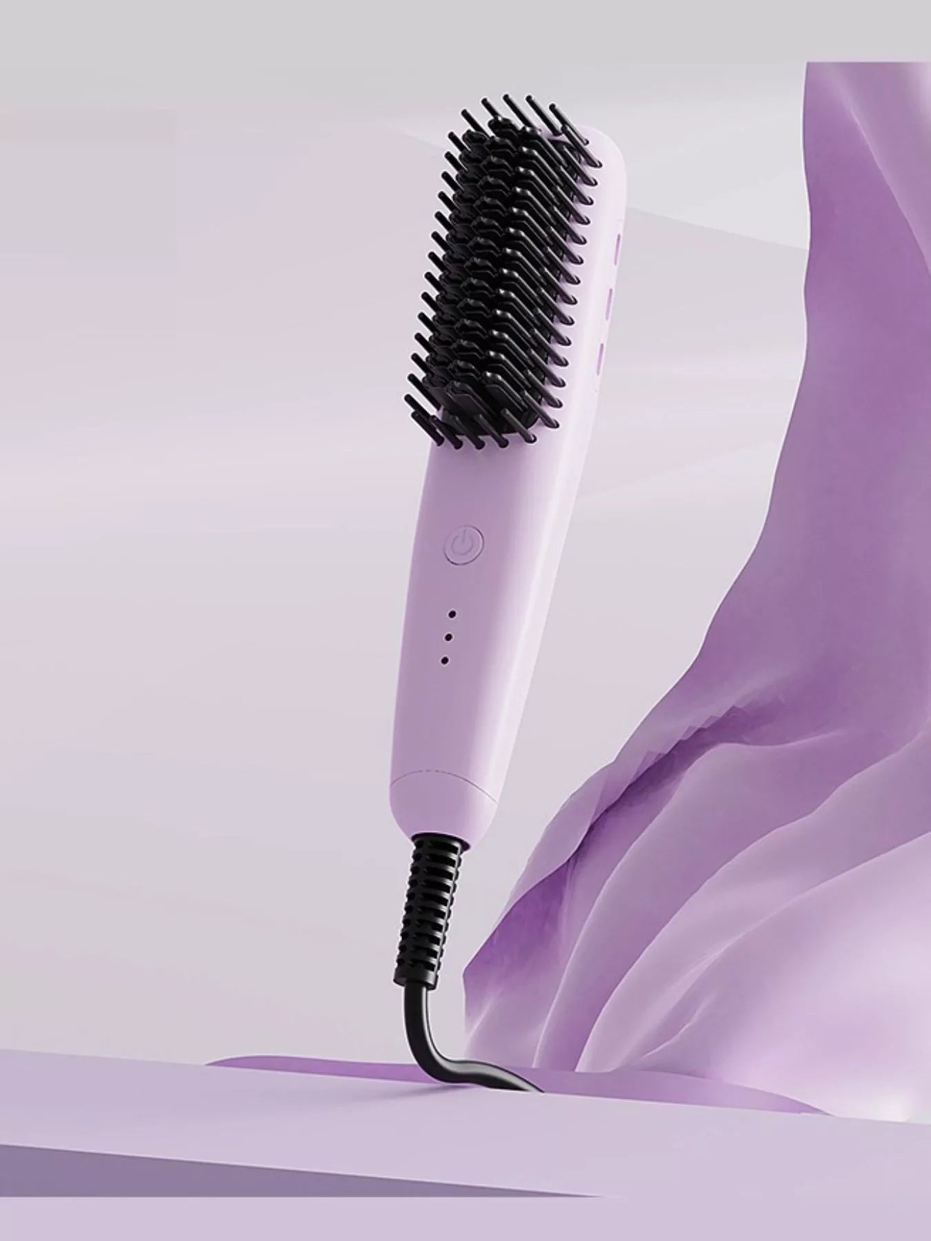 QuickHeat Precision Hair Styling Comb - Sleek & Shine Perfection - cas7m