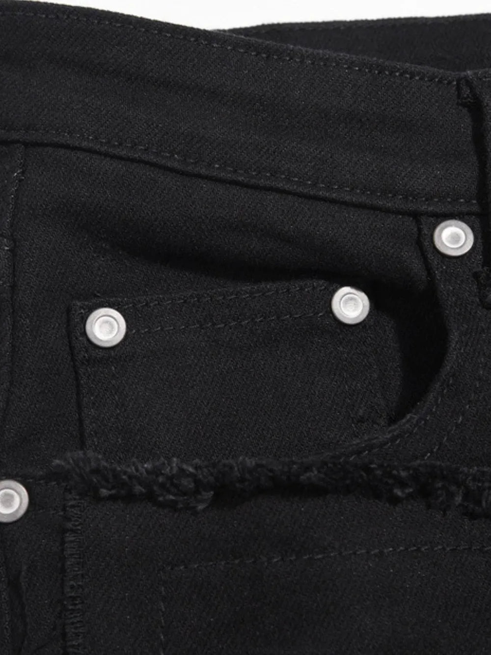 Men's Washed Distressed Panelled Jeans - cas7m