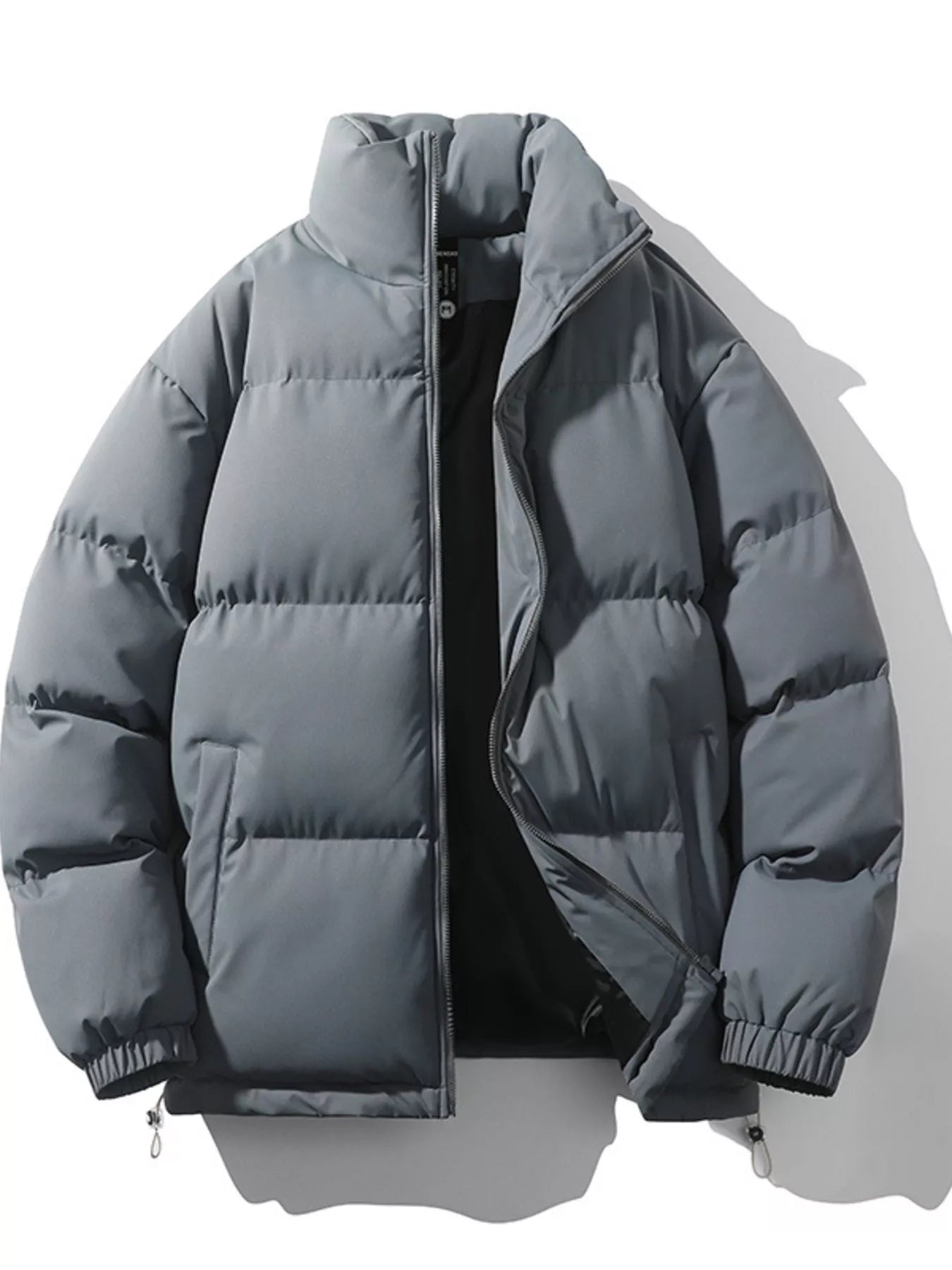 Men's Full Size Padded Zip Up Puffer Jacket Plus Size - cas7m