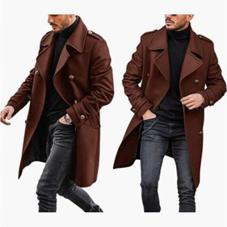 Woolen Men's Coat Autumn And Winter New Product Warm Padded Jacket - cas7m