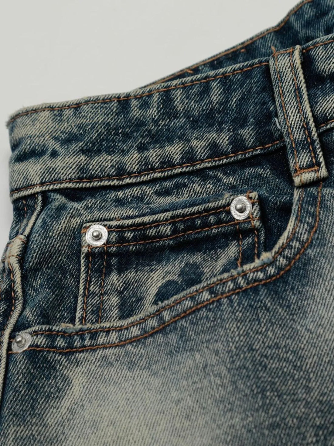 Men's Acid Wash Denim Shorts - cas7m