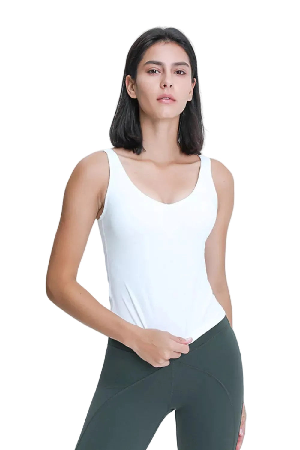Millennia V Neck Active Tank - cas7m