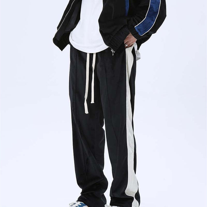 Mens Loose-fitting Casual Retro Clash Pants - cas7m