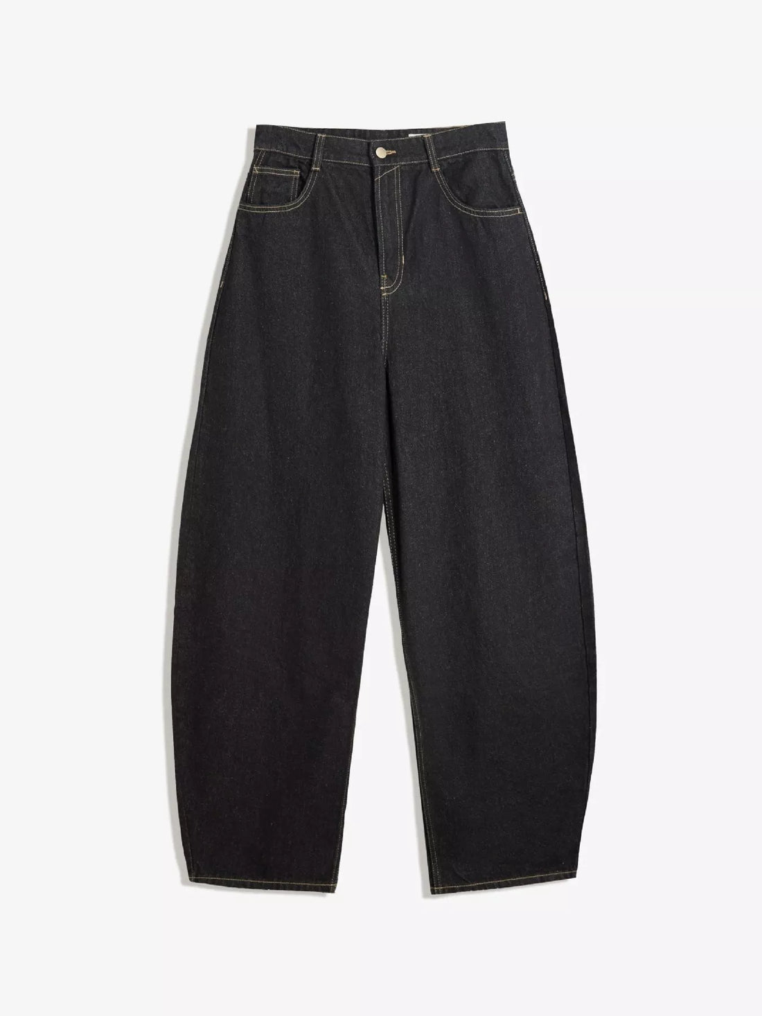 Wide Leg Washed Jeans - cas7m