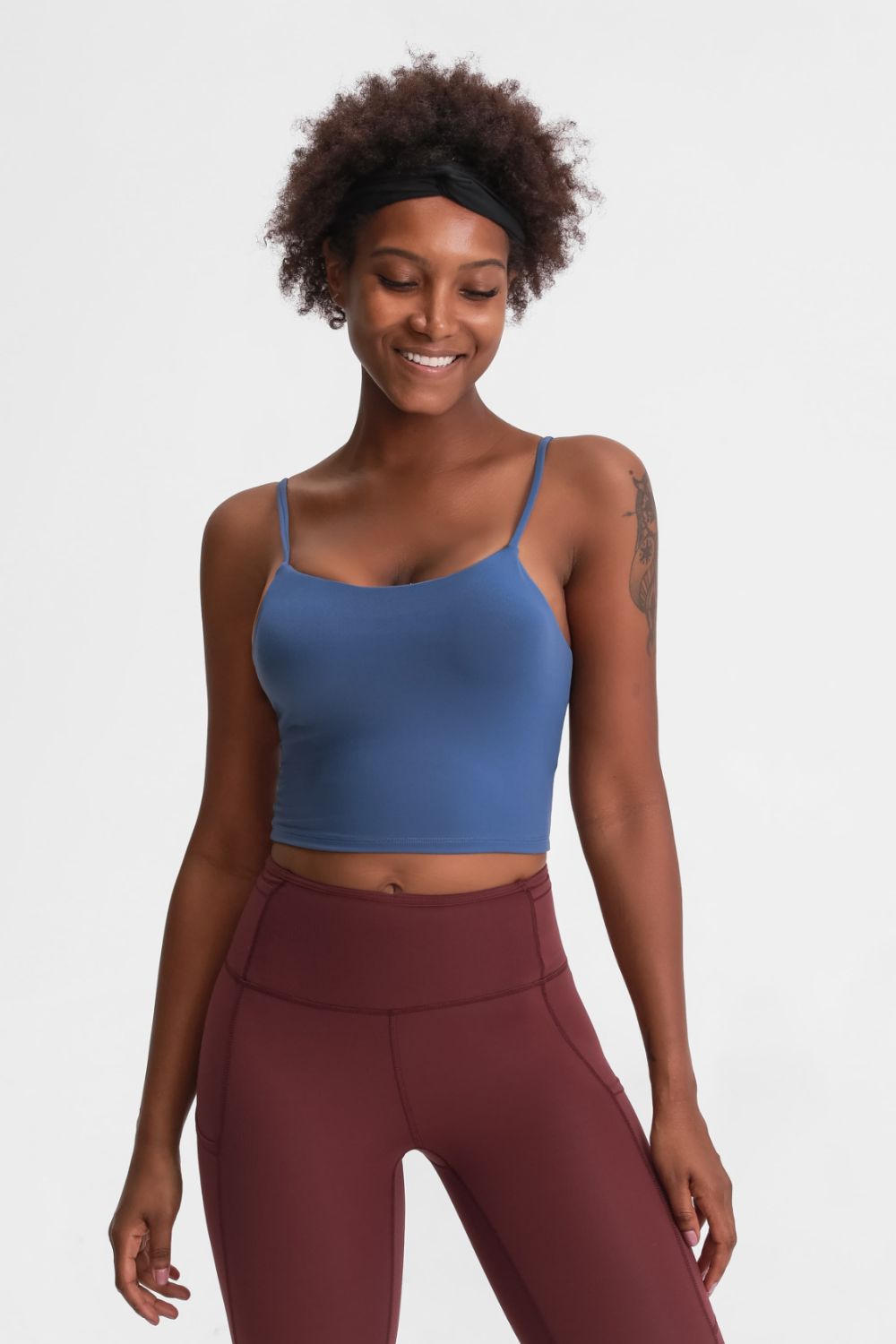 Millennia Feel Like Skin Scoop Neck Sports Cami - cas7m
