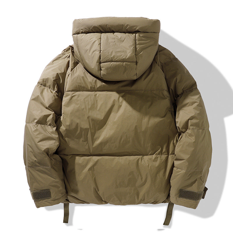 Men's Tooling Down Jacket Large Size Stylish Simple And Warm - cas7m