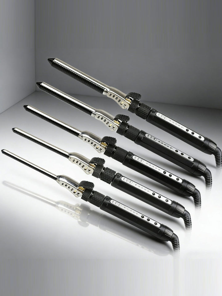 Adjustable Heat Salon-Quality Curling Iron with Anti-Scald Tech - cas7m