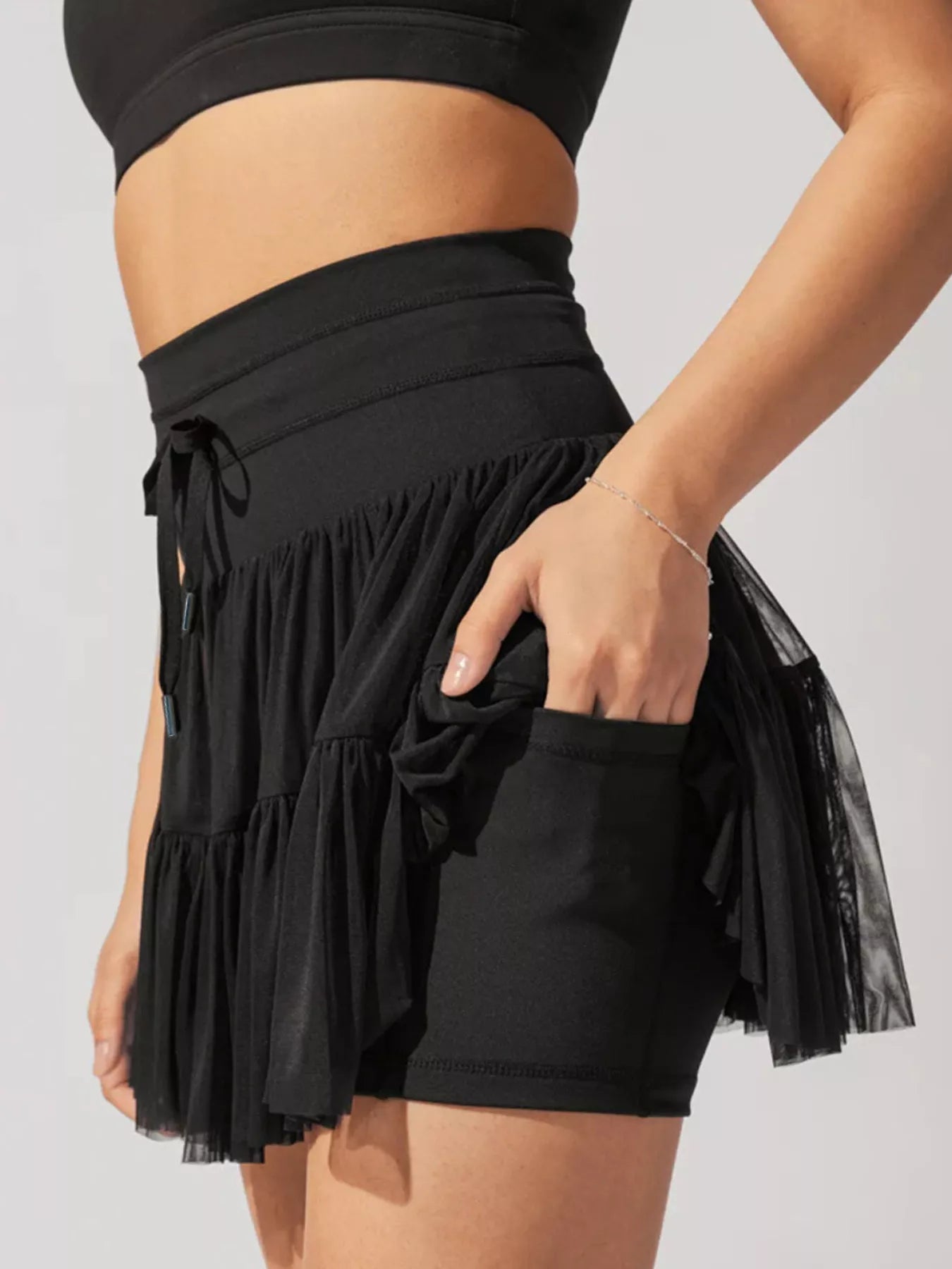 High Waist Skort with Pockets - cas7m
