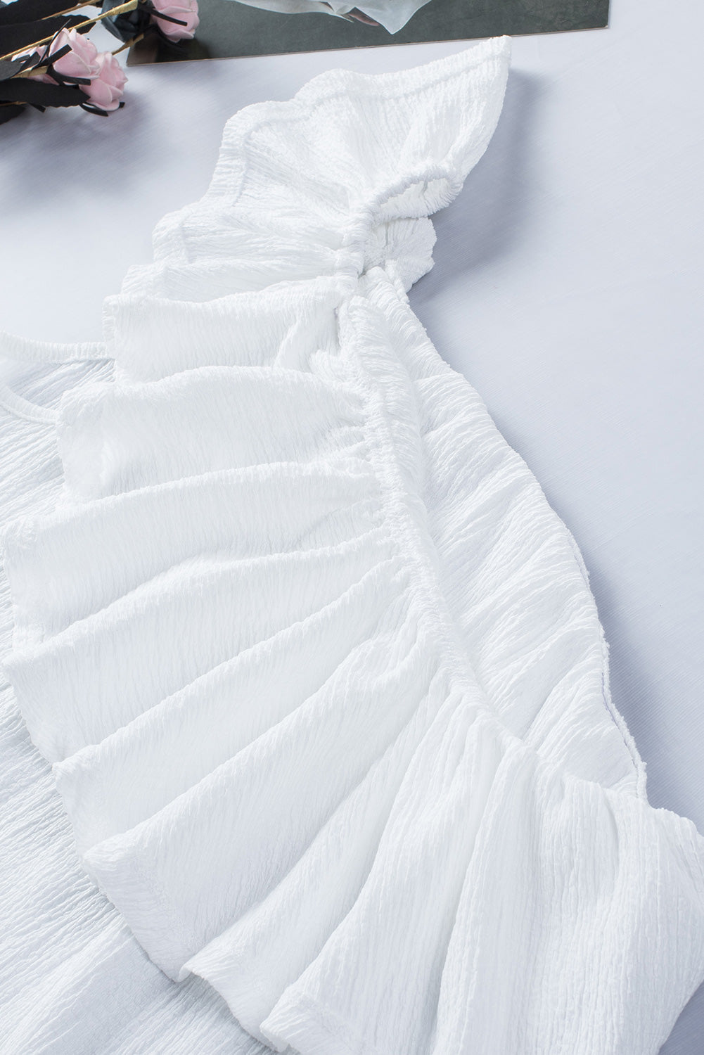 Ruffled One-Shoulder Tank - cas7m