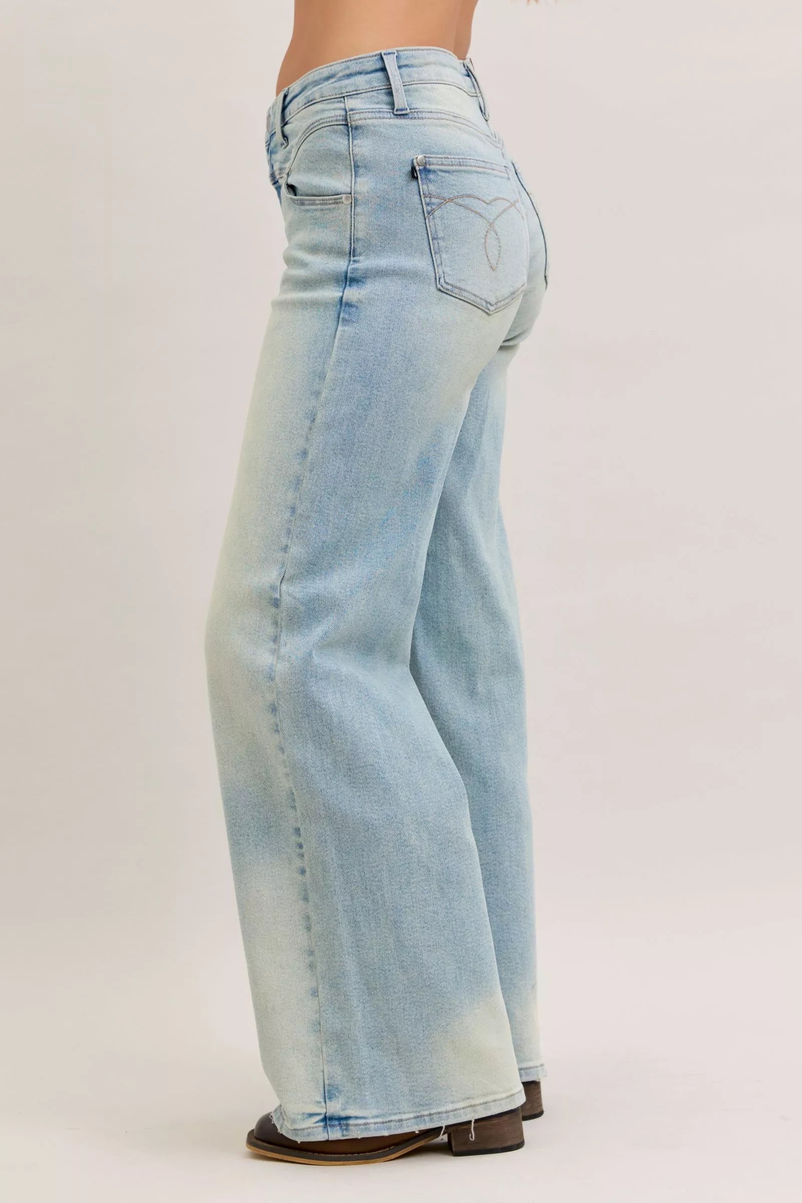 Chic High Waist Straight Leg Jeans - Classic & Versatile - cas7m