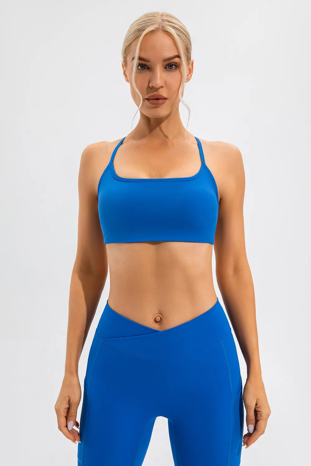 Crisscross Spaghetti Strap Active Cami - cas7m