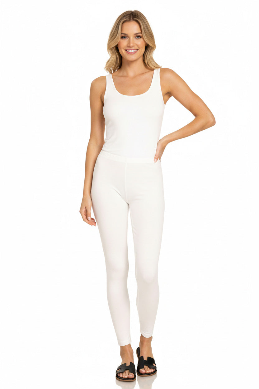 Zenana Premium Cotton Full Length Leggings - cas7m
