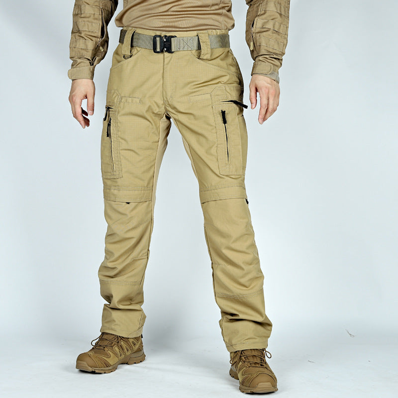 P40 Tactical Knee Pads Men Trousers Outdoor Training Military Fans Wear-resistant Breathable Multi-pocket - cas7m