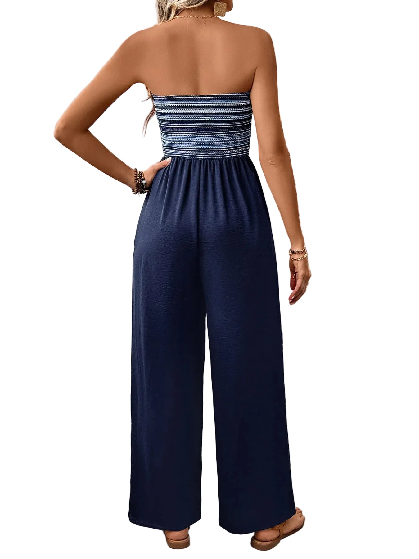 Tube Wide Leg Jumpsuit - cas7m