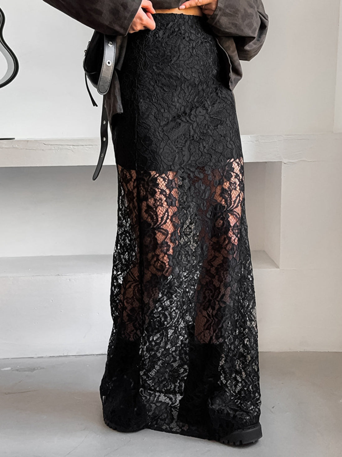 Lace Maxi Skirt - cas7m
