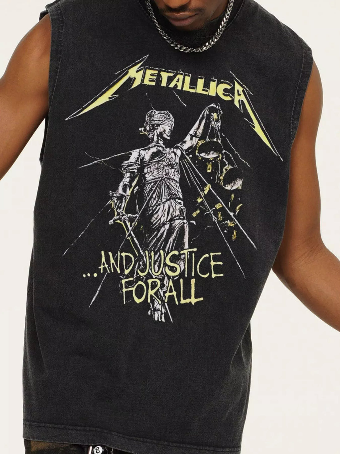 Men's Graphic Round Neck Tank Top - cas7m