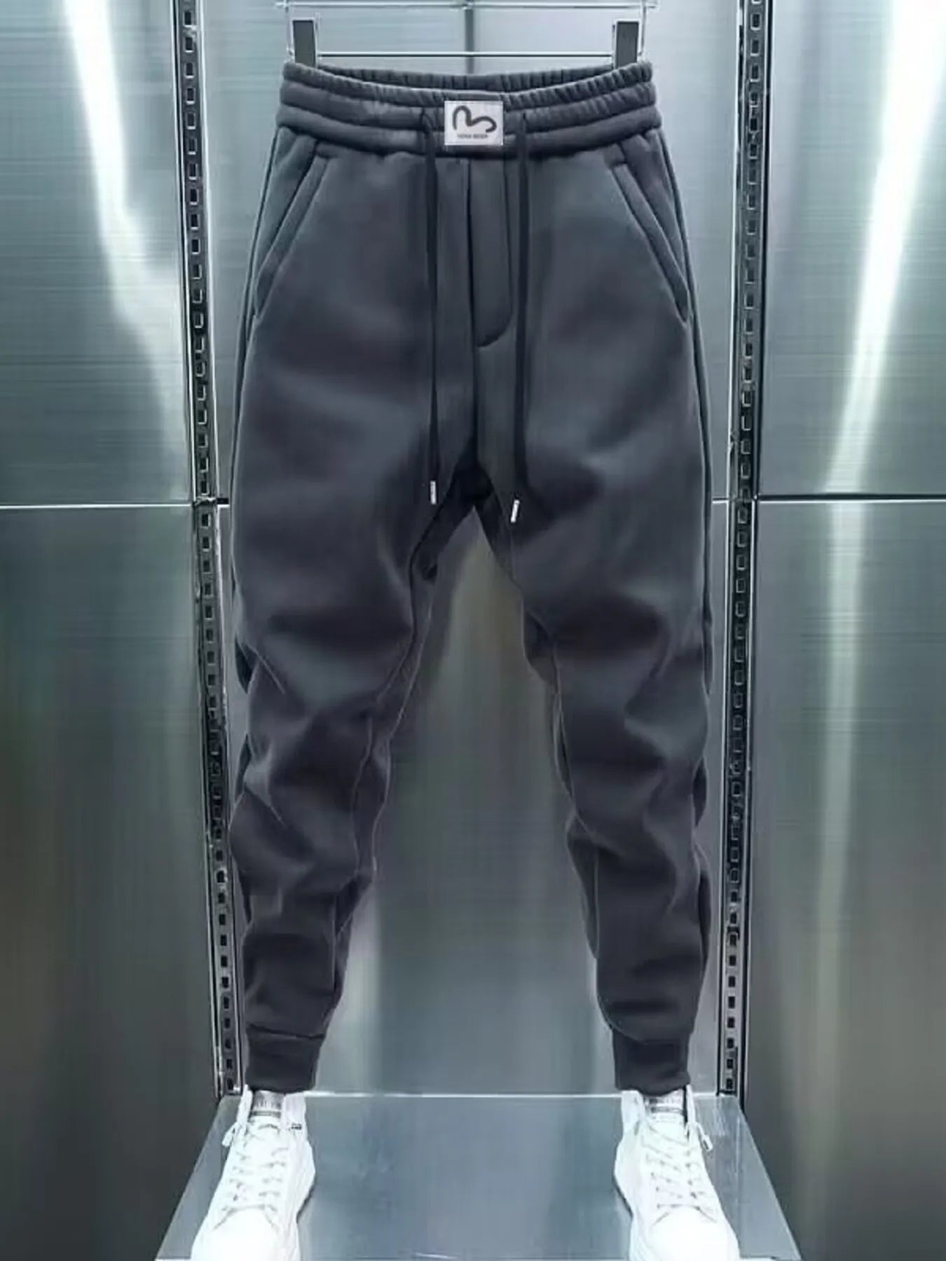 Men's Plus Size Drawstring Jogger Sweatpants with Pocketed - cas7m