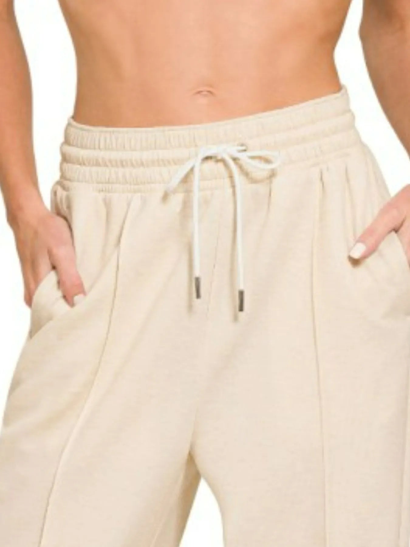 Zenana Drawstring Scuba Sweatpants with Pockets - cas7m